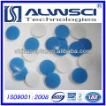 17.5mm blue ptfe white silicone septa